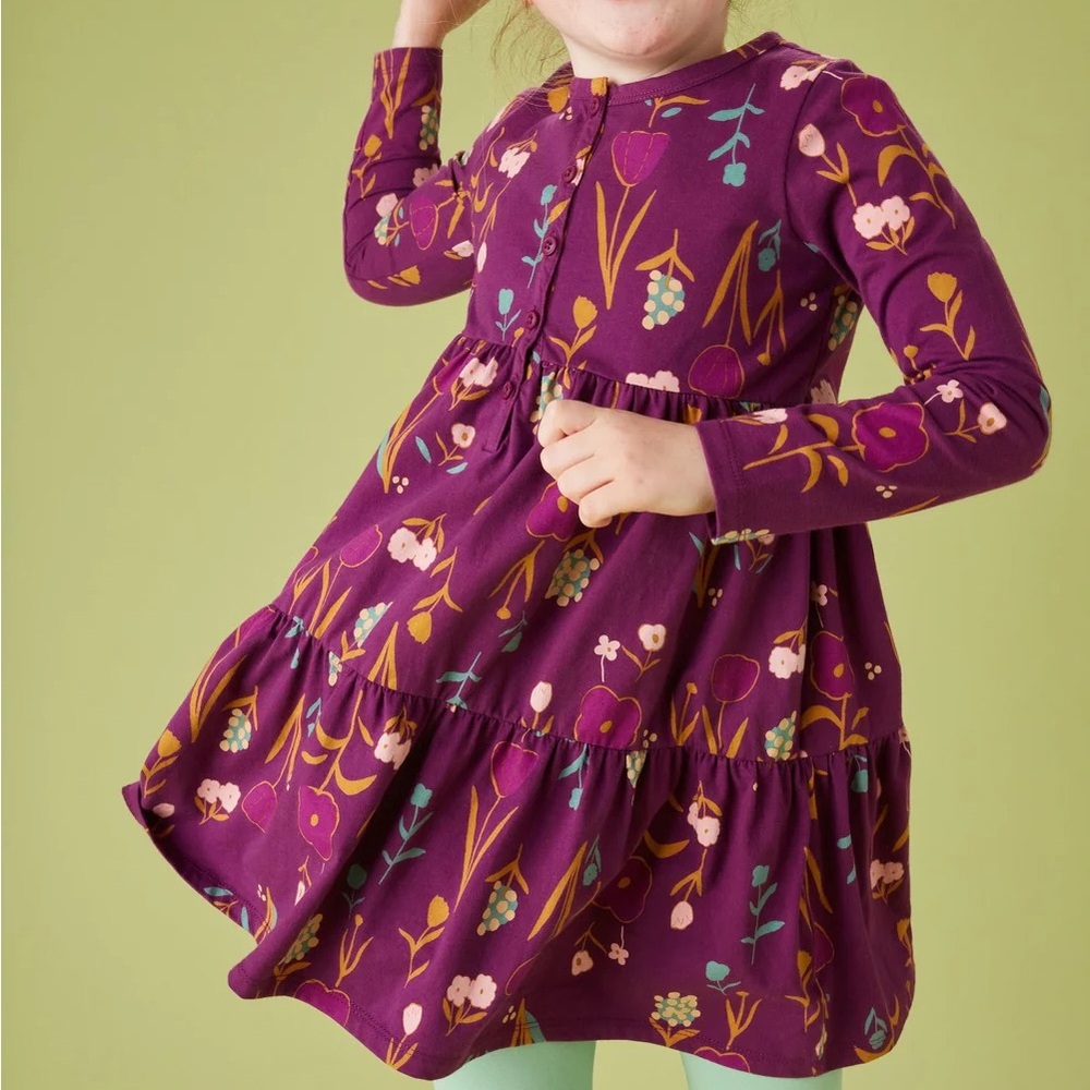 Tea Collection Tiered Henley Dress, Size 10
